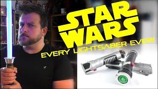 EVERY LIGHTSABER EVER!  Star Wars Lightsaber Toys & Replicas Retrospective | Votesaxon07