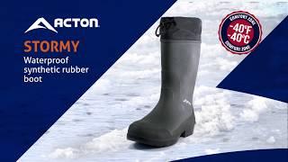 Acton's new synthetic rubber boots - Stormy