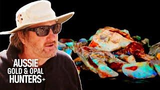 The Blacklighters Get Their Hands On White & Crystal Seam Opal Worth $65,000! | Outback Opal Hunters