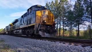 T402-02 [3035] by West Pembroke loaded mix hopper bottom coal train with a rear turbo DP in knotch 8