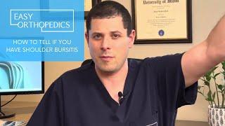 How to tell if you have shoulder bursitis