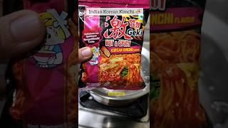 All New Indian Nissin geki Hot & Spicy️ Korean Kimchi Flavour #shorts #korean #kimchi