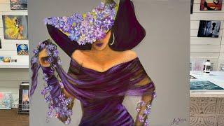 How To Paint “Lady In Purple” #art #acrylicpainting #painting #paint #how