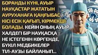 БОРАНДЫ КҮНІ, АУЫР НАУҚАСТАР ЖАТАТЫН АУРУХАНАҒА ҚАҢҒЫБАС КІСІ ЕСІК ҚАҒЫП, КІРМЕКШІ. ӘСЕРЛІ ӘҢГІМЕ