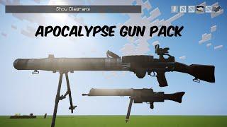 [TaCZ] APOCALYPSE Gun Pack Full Showcase - Add WW1 Guns to your Minecraft World