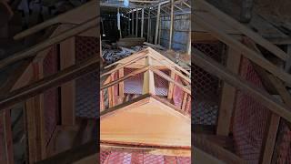 Making shed frame for two-story chicken house #chicken #chickenlover #chickencoop #woodwork #pet