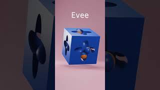 Looping animation comparing Cycles to Eevee in Blender