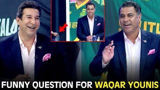 Waqar Younis Gets A Funny Question | #ChampionsTrophy | ZA1F