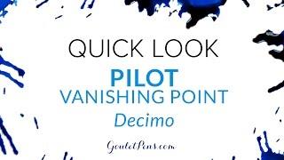 Pilot Decimo: Quick Look