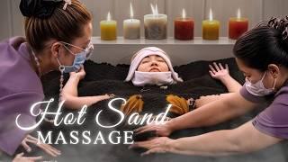 ASMR Scrubbing Massage with HOT SAND & Thai Herbs: Say Goodbye to Dead Skin