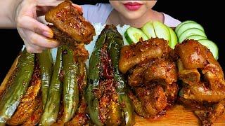 Spicy Pork Legs Curry & Spicy Eggplants
