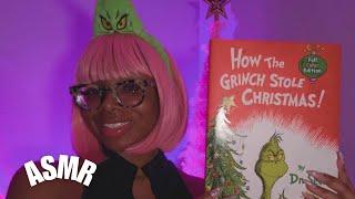 ASMR | Clicky Up Close Whisper Reading How The Grinch Stole Christmas 