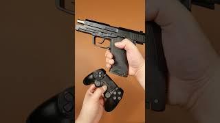 Have you ever tried playing PS games with a toy gun ?