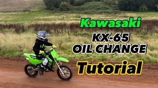 Kawasaki KX-65 2023 Oil Change