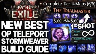 Path of Exile 2 - New Best OP 1 SHOT TELEPORT Stormweaver Build Guide - THIS Shock Combo is BROKEN!