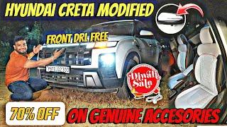 CRETA FACELIFT 2024 MODIFIEDBASE E TO SX MODIFIED  Hyundai CRETA DRL FREE FREE FREE #cretafacelift