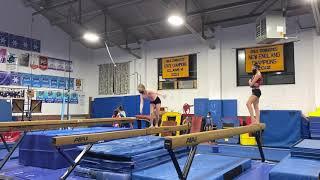 BHS pike on beam Olivia Aleman Class of 2025