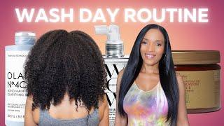 Full Wash Day Routine | No Damage!! Long Heat Trained Natural Hair