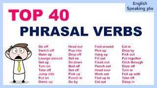 TOP 40 PHRASAL VERBS in ENGLISH you can use EVERY DAY!