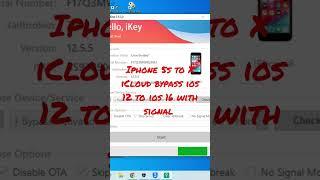 iphone 5s to x iCloud bypass with signal Mac pc & windows pc  both system Support