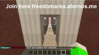 Minecraft server need staff BADLY! 1.8.8 ip is: freedomarea.aternos.me [OPEN]