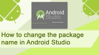 Android studio change package name