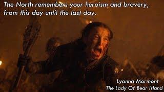 Lyanna Mormont || The Lady of Bear Island || We will miss you