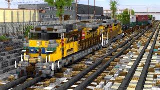 Minecraft LA Train Looting Derailment Animation