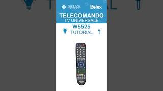 Tutorial telecomando universale W5525 - WETECH