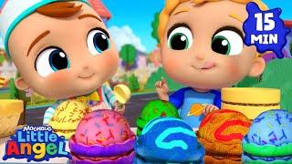 Ice Cream Man + More Job Songs | Little Angel And Friends Kid Songs