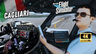 Flight Simulator [4K] BeyondATC | Takeoff Cagliari-Elmas Airport | INSANE REALISM | BOEING 737-800