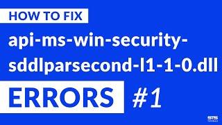 api-ms-win-security-sddlparsecond-l1-1-0.dll Missing Error on Windows | 2020 | Fix #1