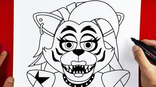 How to Draw Roxanne Wolf - SECURITY BREACH FNAF | Five Nights at Freddy’s