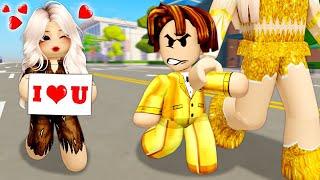 Poor Girl Crush On Rich Boy | ROBLOX Brookhaven RP | Funny Moments