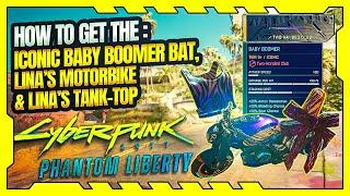 Cyberpunk 2077: Phantom Liberty - How to get the Baby Boomer, Malina-Mobile Bike & Lina's T-shirt