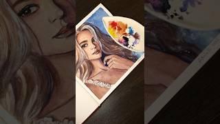 Как вам результат?  #art #artist #portrait #watercolor #sketchbook #process #painting #shorts