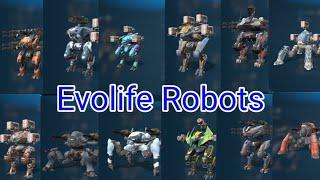 All Evolife Robots Slideshow War Robots