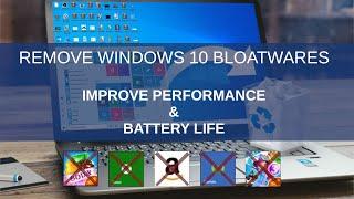 Cleanup & Speedup Windows 10 Performance and Improve Battery Life [MUST DO] | Debloat Windows 10