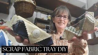 Easy 10 Minute Scrap Fabric Trinket Tray Tutorial – Beautiful and Functional!