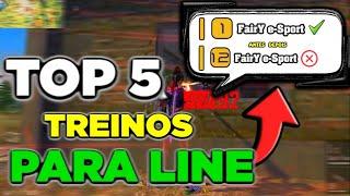 TOP 5 TREINO PARA FAZER COM SUA LINE | Aprenda treinar sua LINE de forma profissional - FREE FIRE