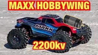 Traxxas Maxx with a Hobbywing 2200kv motor and Reefs Servo