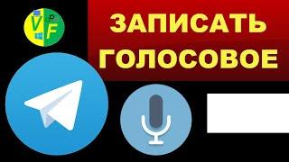 Как записать голосовое в Телеграмм, отправлять сообщения