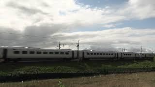 Test run of Avanti West Coast new trainsets heads south at Scout Green, UK