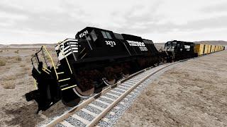 Realistic Train Crashes #41 - Beamng.Drive