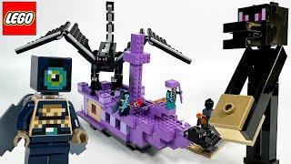 LEGO Minecraft The Ender Dragon and End Ship 21264 Speed Build Review