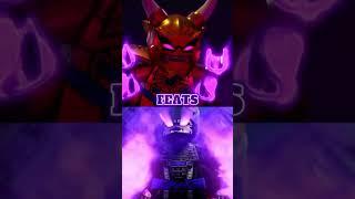 ninjago Golden Oni Lloyd vs Oni Garmadon