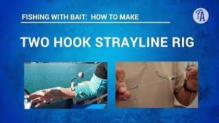 BAIT FISHING: How to make a TWO HOOK STRAYLINE rig to catch snapper, kahawai