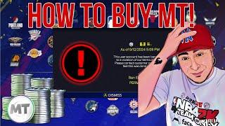 HOW TO BUY MT in NBA 2K25 MyTeam!