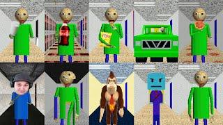 Mods 10 With Baldi Loves Milk, Coca, Chips, Cars, Pizza, ... | Baldi's Basics [Mod]