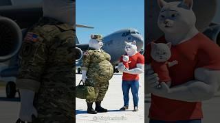  Kitten Left Alone by Stepfather…  Fat Army Mom Came Back for Revenge! #cat #kitten #shorts